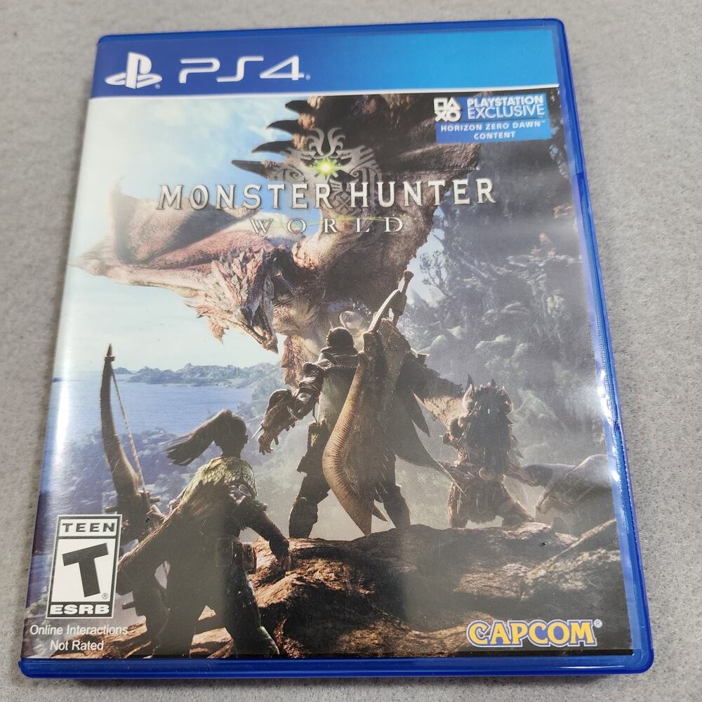 Monster Hunter: World PlayStation PS4 2018 Disc Only, Incomplete - Untested